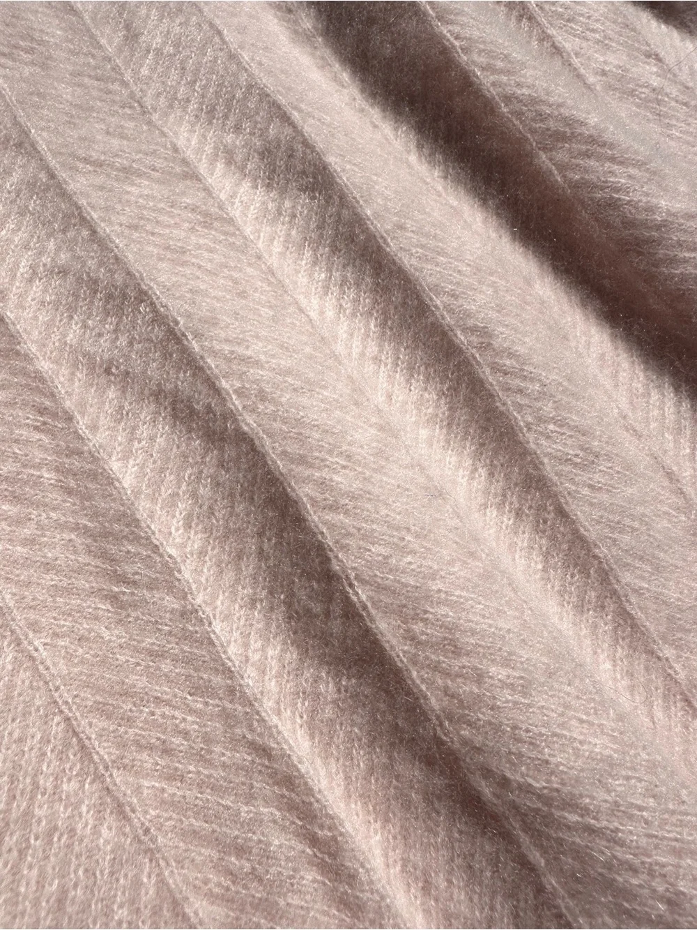 Nordstrom 100% Cashmere Brushed Soft Knit Crewneck Sweater, Light Blush Pink, XS